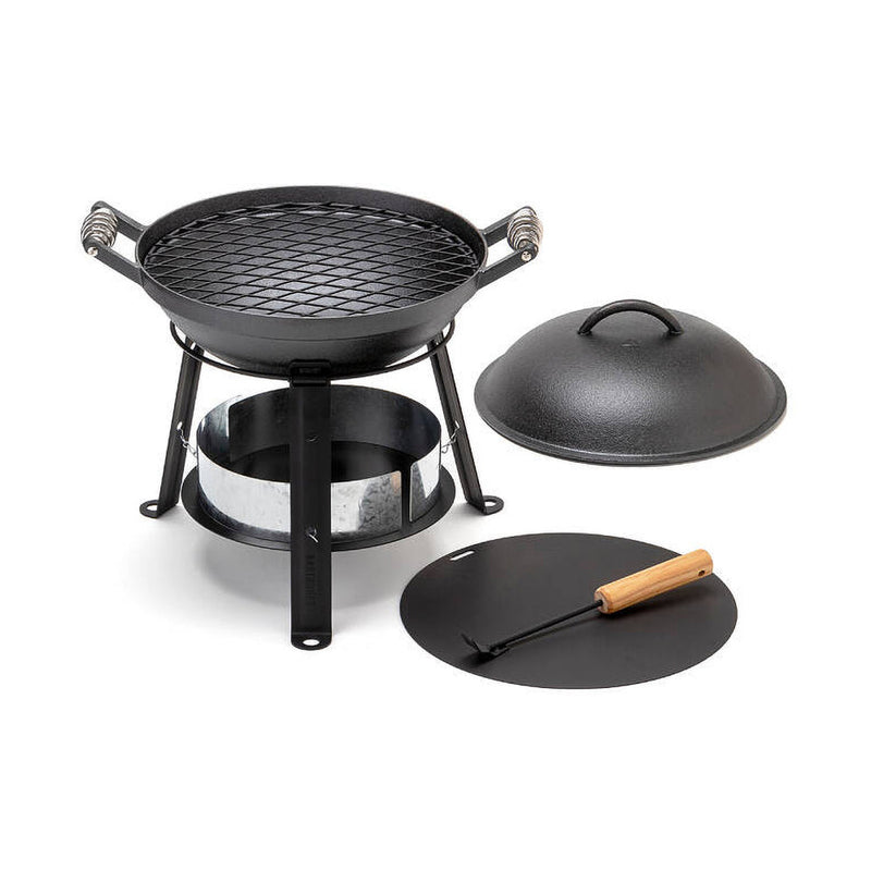 Parrilla de hierro fundido todo en uno