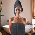 Juego de Toallas de Baño 2 piezas-100% algodón peinado,Toallas de 550 gsm