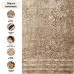 Juego de Toallas de Mano 2 piezas-100% algodón peinado,Toallas de 550 gsm