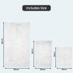 Juego de Toallas 4 Piezas - 1 Toallas de Sábana 1 Toallas de Mano 2 Toallas Cara- 100% algodón peinado, 550 gsm