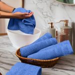 Juego de Toallas de Cara o Bidet 6 Piezas - 100% algodón peinado,Toallas de 550 gsm