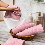 Juego de Toallas de Cara o Bidet 6 Piezas - 100% algodón peinado,Toallas de 550 gsm