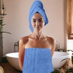 Juego de Toallas de Baño 2 piezas-100% algodón peinado,Toallas de 550 gsm
